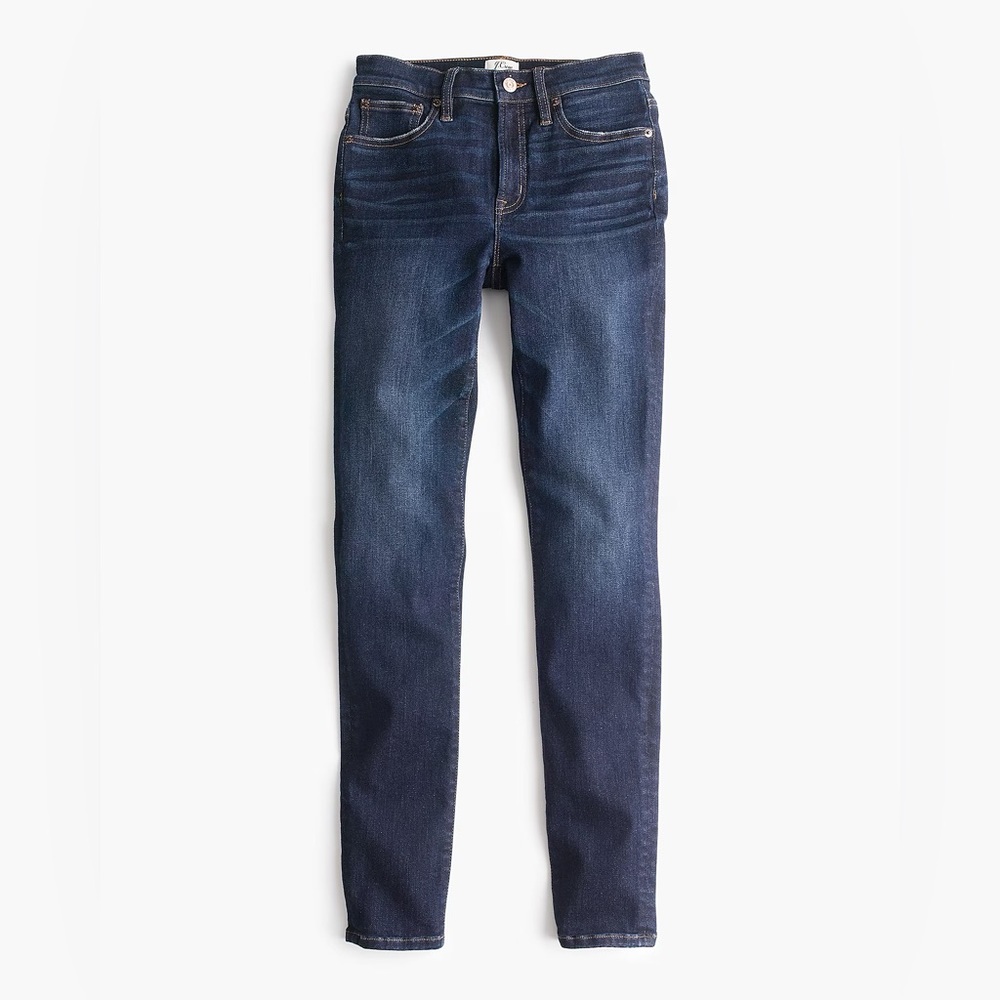 NWOT J.Crew 9” High-Rise Toothpick Women's Dark Blue Jeans